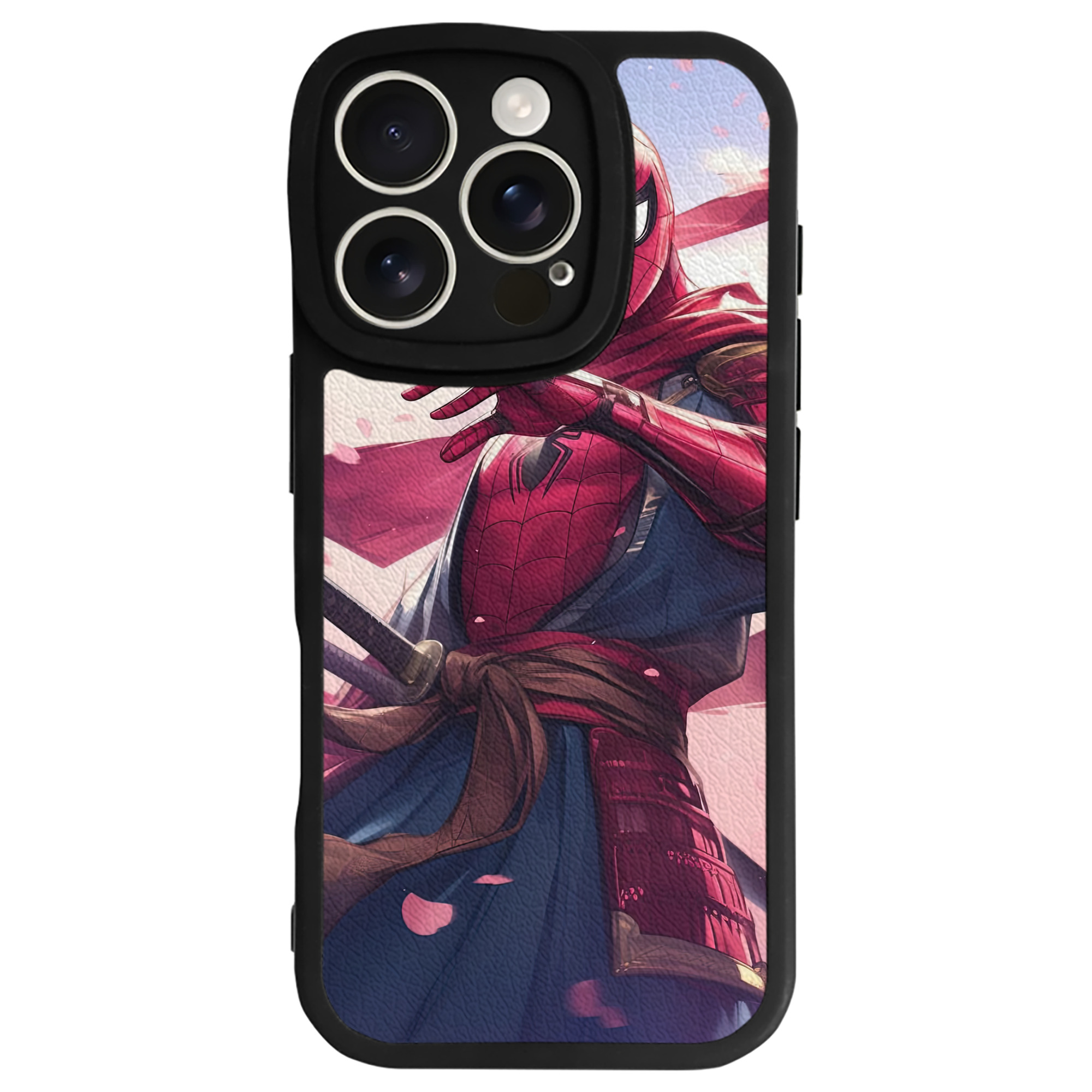 Spider Man スパイダーマン 【iPhone 16シリーズ対応】シリコンスマホケース（レザー調） 材質：シリコン